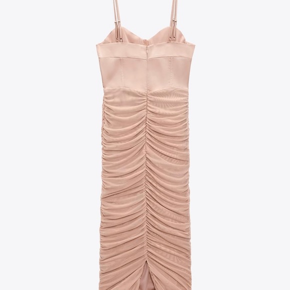 RUCHED TULLE CORSET DRESS - Picture 9 of 11